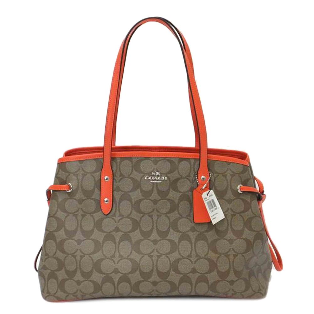 Coach Signature Drawstring Carryall Handbag